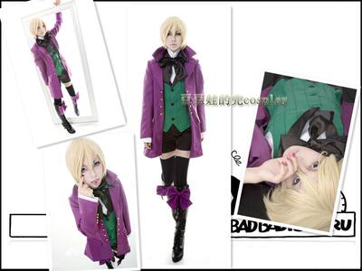 cosplay动漫黑执事II 黑管家亚洛斯托兰西少爷原版cos服免邮定制