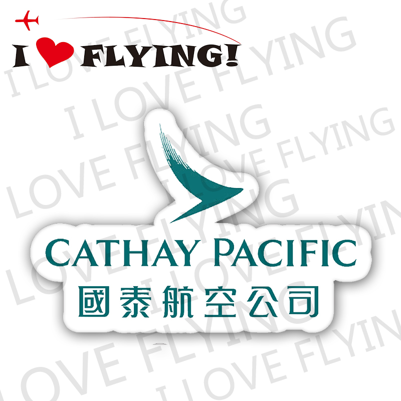 我爱飞行|国泰航空新旅行登机拉杆箱贴纸不干胶图片