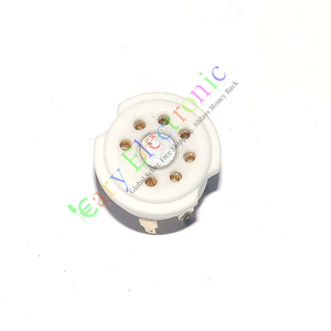 GZC7-Y-G七脚陶瓷电子管镀金管座PCB适6Z4 6H2 1A2 2P2 1B2 6J2等