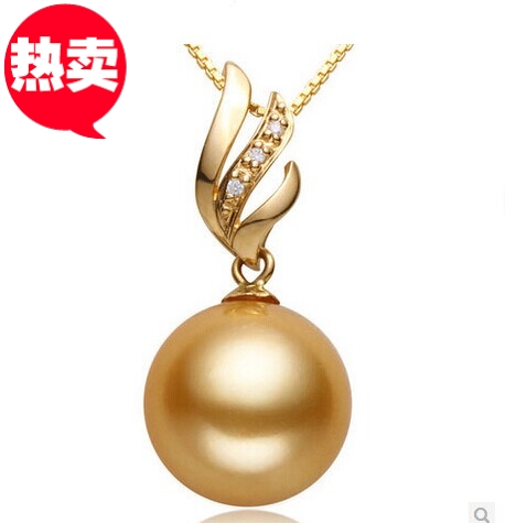 正圆项链强光925纯银南洋金珠