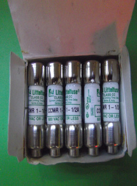 CCMR 1-1/2 美国力特Time-Delay延时熔断器/保险丝1.5A600V正品