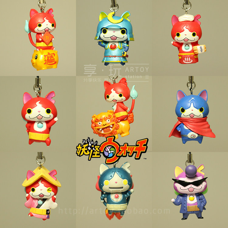 正版散货区域限定妖怪手表地缚猫武士猫机器猫小狛日本名胜系列1