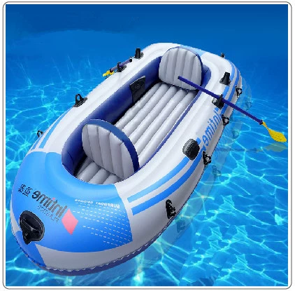 Утолщенная надувная лодка с двойной водой лодки резиновая гребля