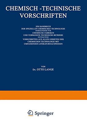 【预订】Chemisch-Technische Vorschriften: Ei...