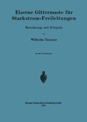 【预订】Eiserne Gittermaste Fur Starkstrom-F...