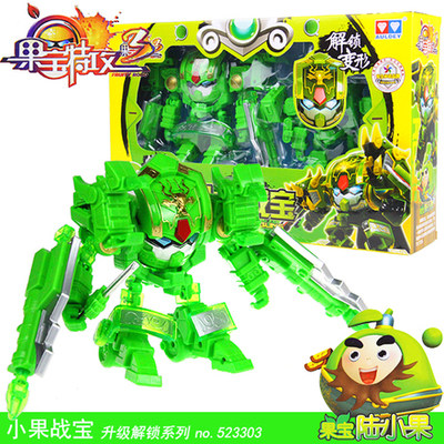 正品奥迪双钻果宝特攻3小果战宝 国宝特工陆小果升级解锁玩具正版