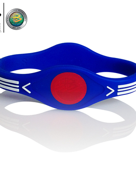 POWER BALANCE 霸能 能量平衡公司 手环 硅胶手环 蝰蛇 蓝色白字