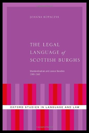 【预售】The Legal Language of Scottish Burghs: Standardiz
