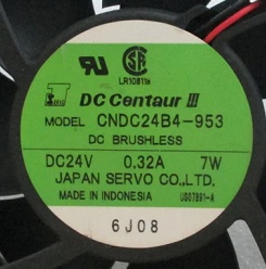 正品伺服DC centaur风扇12CM 24V 0.32A高性能变频器风扇CNDC24B4