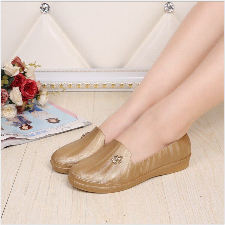 2017 plastic cement Flat bottom non-slip non-slip Water mom Plastic Flat bottom Rubber shoes Middle-aged person Water shoes Rain shoesin the Women's Shoes, Rain Boots  category - from Buy2taobao.com to provide professional Taobao agent buy service