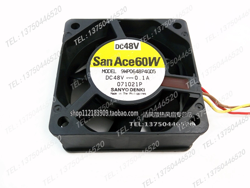 9WP0648P4G05 三洋SAN ACE60W 6CM/厘米 防水风扇 6025 48V 0.1A