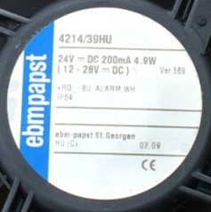 正品德国ebmpapst 4214/39HU 24V 200mA 4.9W 12CM 散热风扇