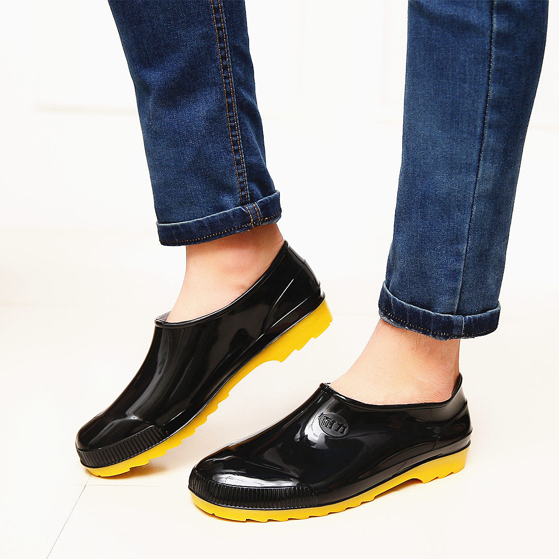 Chaussures - bottes caoutchouc homme pour printemps - semelle tendon - Ref 961925 Image 1