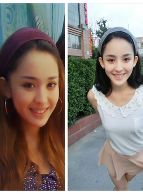 韩版绒布艺 黑色宽边发箍头饰古力娜扎明星同款头箍压发箍包邮