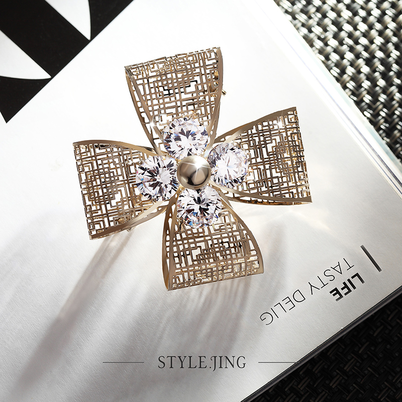 Broche femme STYLEJING en Zircon diamant - Ref 1178637 Image 1