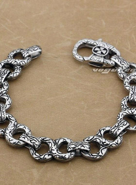 复古饰品摇滚风钛钢手链