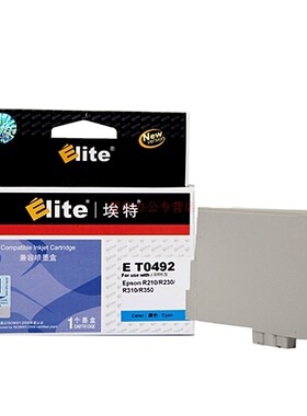 埃特（Elite） E T0492 青色墨盒 适用爱普生R210/R230/R310/R350