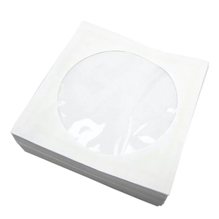 袋12cm光碟袋白色光盘套100个 dvd光盘包装 光盘纸袋子CD 包 包邮