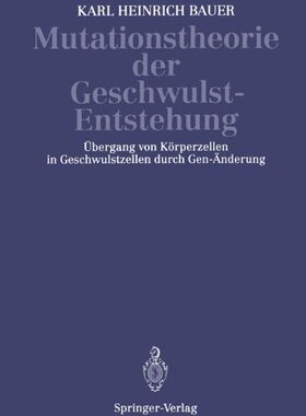 【预订】Mutationstheorie Der Geschwulst-Ents...