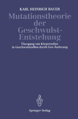 【预订】Mutationstheorie Der Geschwulst-Ents...