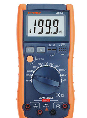 HONEYTEK山创A613电容表迷你数字电容表 带自动放电功能万用表