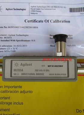 86205A Agilent 射频电桥 300KHZ-6GHZ 定向电桥 带COC原厂证明