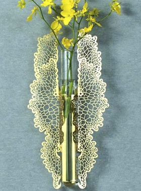 台湾 叶朵YeDuo设计壁式花器蝶舞协奏曲小花瓶装饰铜制家居摆件