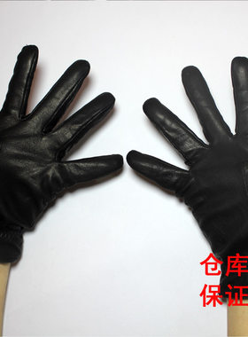 黑色手套真皮男士户外冬季加绒