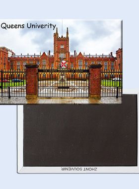 定制 贝尔法斯特 皇后大学 纪念品 创意冰箱贴磁贴20826