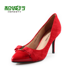 He Chenghang and Ms 2015, spring bow pointed stilettos asakuchi shoes 0190040