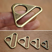 2.5cm 5cm内径DIY材料箱包五金配件三角扣字扣包带三角板调节扣