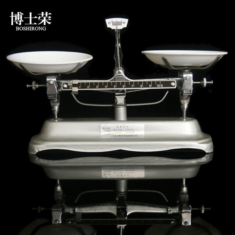 托盘天平 500g 含砝码实验天平药物化学实验器材教学仪器