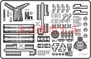 〖HY〗龙兴 1/700 L70047南达科他级战列舰改造套件