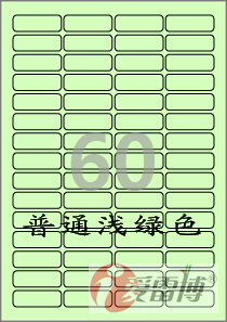 A4不干胶标签纸/普通打印机打印/爱雷博浅绿色标签CL560G-100张