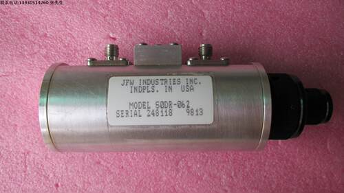 JFW 50DR-062 DC-2GHz 0 - 9.8dB; 0.2dB 射频微波同轴可调衰减器 JFW 手调步进衰减器 型号:50R-062 工作频率：DC - 2000MHz 衰减范围：0 - 9.8dB; 0.2dB 步进 接头：SMA-F-F