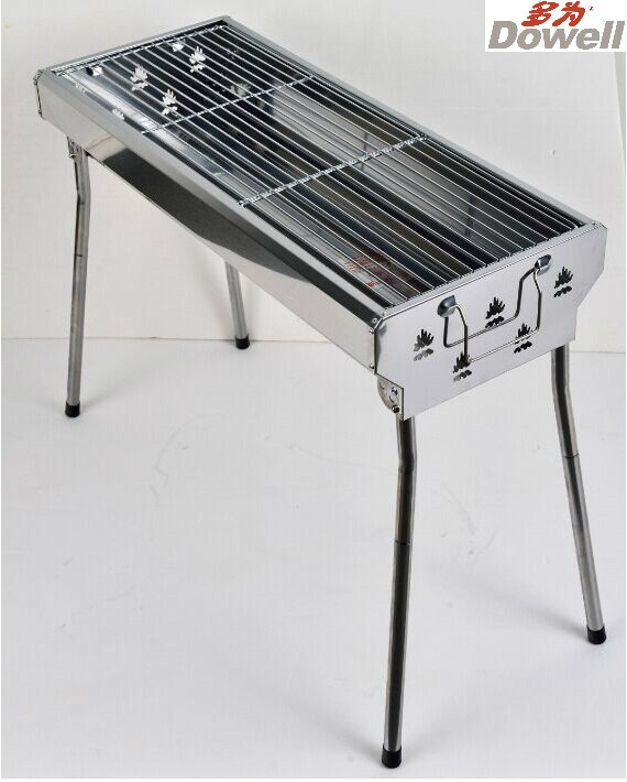 包邮多为中号不锈钢煎烤炉烧烤炉BBQ庭院户外烤架自驾ND-6201B
