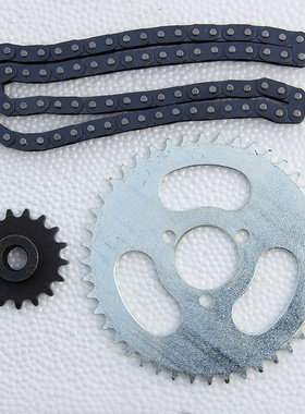 迷你小摩托车助力车燃油汽油滑板车型号25HT8F小齿轮链盘链条链轮