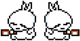 汽车钥匙扣手机链双面绣十字绣挂件流氓兔2可爱自己绣的伴手礼