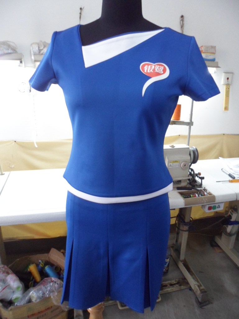 定制夏季啤酒饮料牛奶促销员服装冬季长袖工作服礼仪展会服装定做