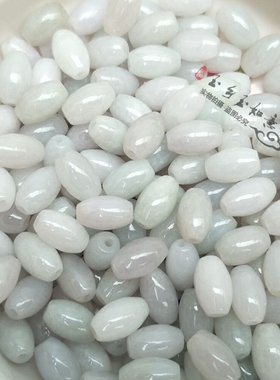 diy缅甸路路通项链白色散珠