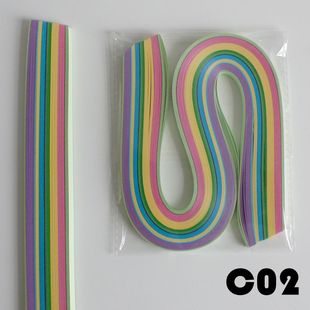 清仓特价 衍纸条paper quilling卷纸条彩纸条200条34.5cm(C02)
