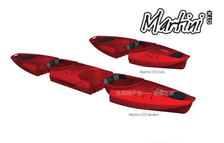 瑞典Point65 马蒂尼 可拆分单人 双人座舱式划艇 Martini Tandem