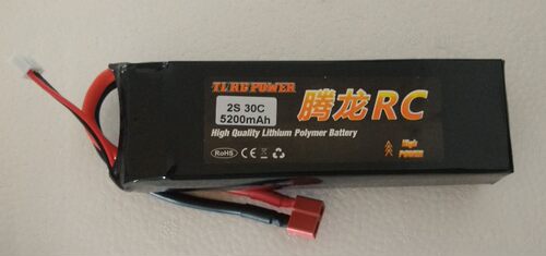 天成模型  腾龙锂电2S5200MA带T头 30C 攀爬车拖头  泥头车用