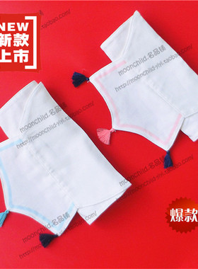 新款出口日本流苏纯棉婴幼儿童全棉垫背巾隔汗巾宝宝吸汗巾