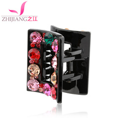 Zhijiang catch clip bangs clip medium size Korea rhinestone hair clip bangs clip spring clip girl tiara hair accessories