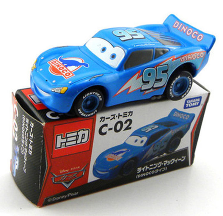 tomy多美卡汽车赛车总动员 95号蓝色麦昆合金儿童玩具车 汽车模型