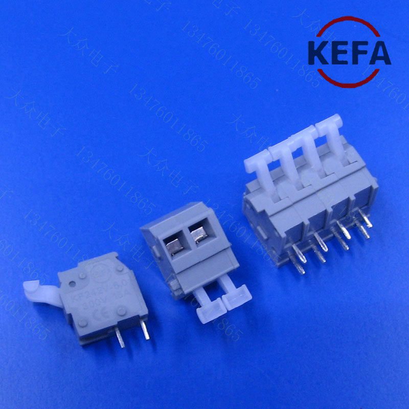 科发KEFA KF242V 1P2P3P4P5免螺丝可拼接快速接线端按压式PCB5.0m