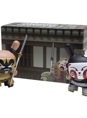 潮玩手办 Kidrobot x Huck Gee 3寸 Dunny 武士艺妓 现货包邮