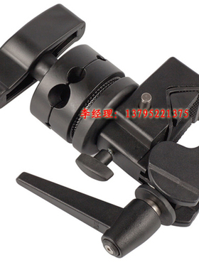 影视摄影夹具万转夹 圆饼带魔术转盘鹰爪夹 反光伞反光板支架管夹