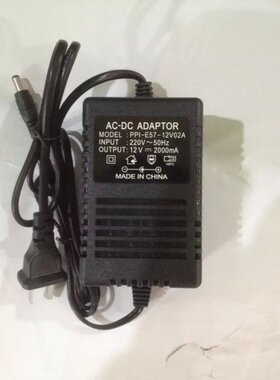 12v电源AC-DC ADAPT0 12v变压器12V2000mA 12v2A稳压电源5.5*2.1